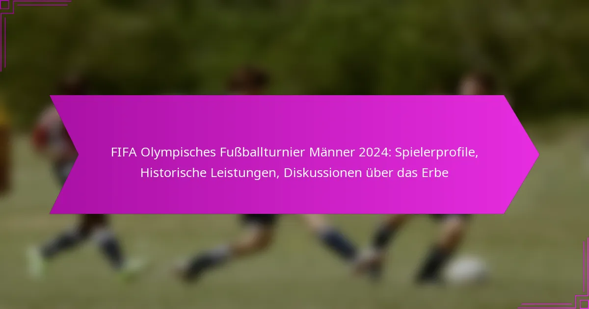 FIFA Olympisches Fußballturnier Männer 2024: Spielerprofile, Historische Leistungen, Diskussionen über das Erbe